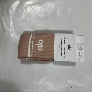 ALO Yoga Beige Crew Socks